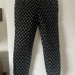 Women’s Black Anchor Print Pants